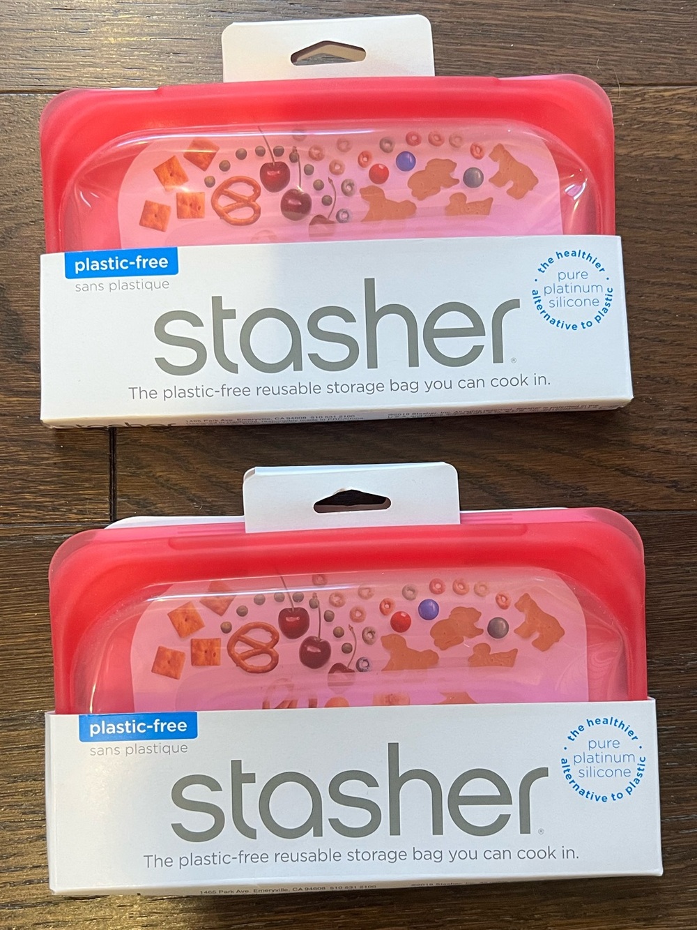 Stasher Snack Bags x2